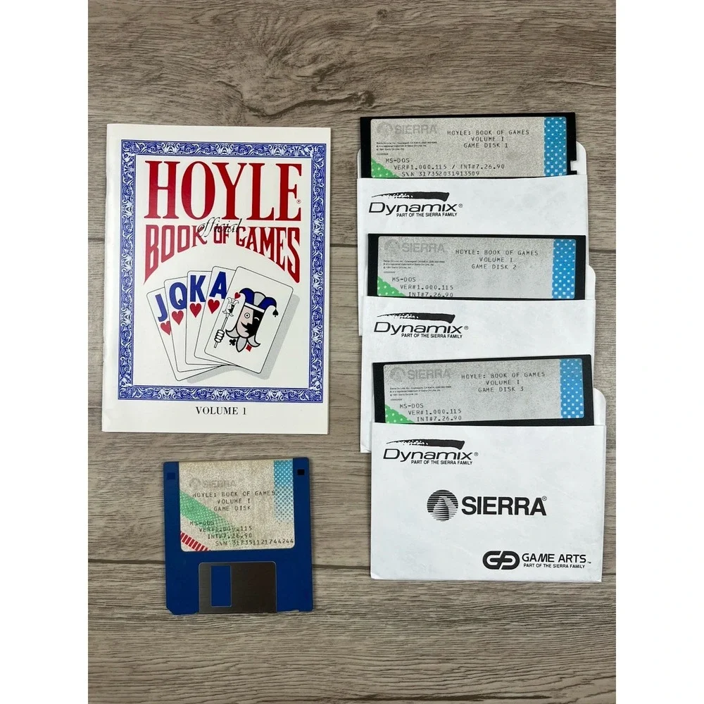 Sierra MS-Dos EGA Tandy - POLICE QUEST 2 /MAN HUNTER 2 /HOYLE GAMES - Value Pack